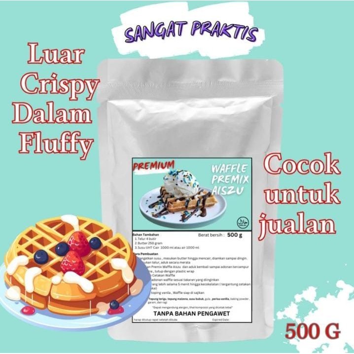 

Adonan Tepung Waffle Premix 500gr