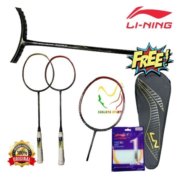 RAKET BADMINTON BULUTANGKIS LINING 3D CALIBAR 600 600 B BOOST ORIGINAL