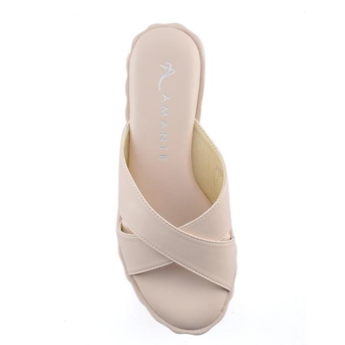 Amante Tania Sandal Wanita Wedges - Taupe