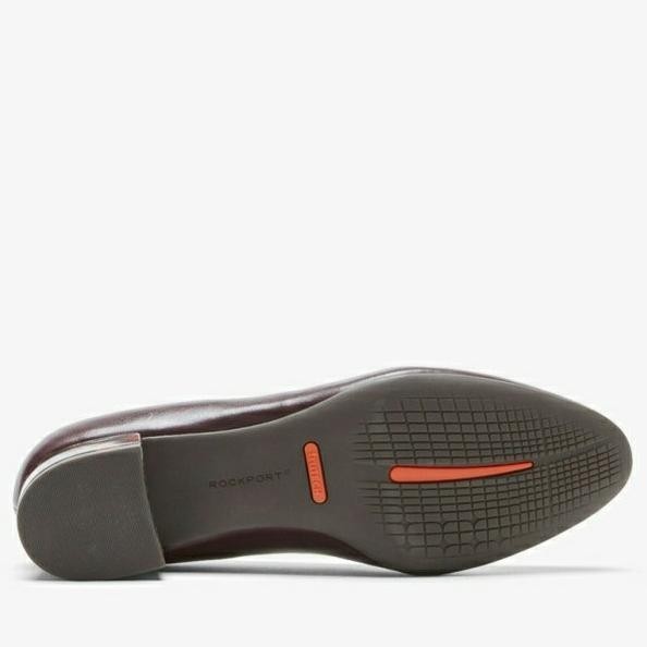 Sepatu Kerja Loafers Wanita Rockport Tm Pump Oxblood Lthr