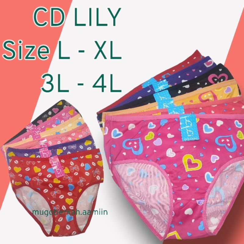 Cd LiLi | cd wanita  L/XL, 3L/4L| cd import | cd wanita murah | grosir celana dalam