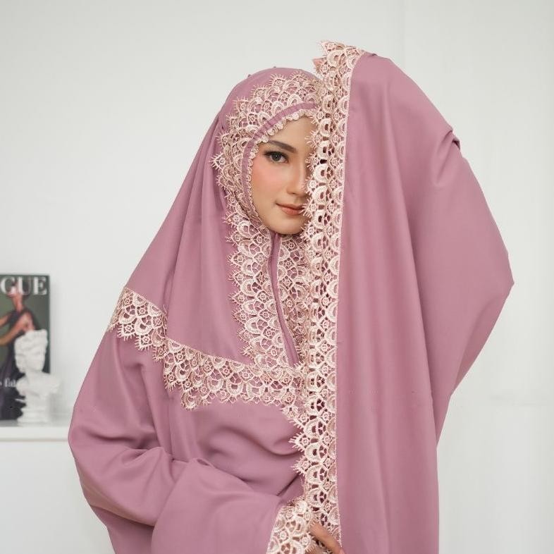 Diskon Ready Makassar Mukenah Mukena Dewasa 2 In 1 Katun Renda Casavaseries Casava Elraffip Shabira 