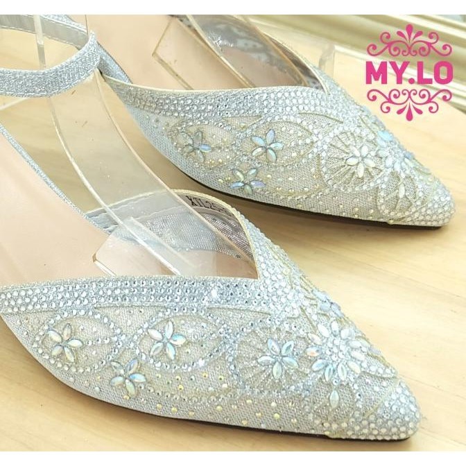 Sandal Wedges Pesta Wanita Selop Kebaya Import Laku Banget