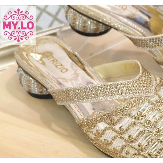 Sandal Pesta Heel Wedges Selop Kebaya Wanita Import Mylo Ms10A33