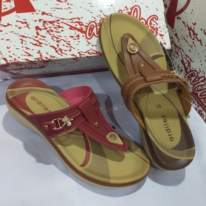 Sandal Jepit Wedges Wanita Ardiles Original