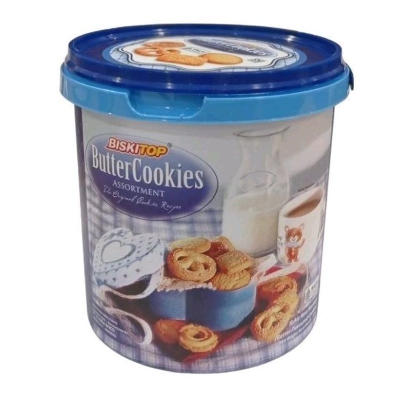 

BISKITOP BUTTER COOKIES/ BISKITOP BUTTERCOOKIES KEMASAN EMBER 370GR