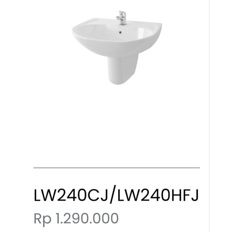 WASTAFEL TOTO ALAS LW240CJ/LW240HFJ