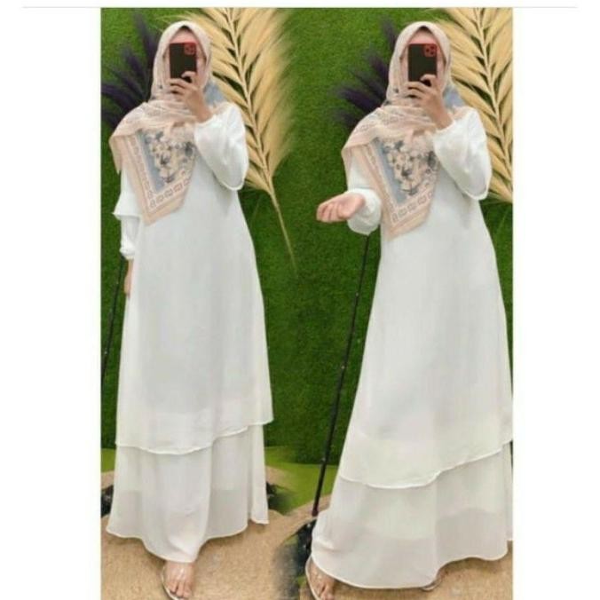 GAMIS MELAYU PUTIH / GAMIS MALAYSIA / GAMIS PUTIH BROKEN / BAJU KURUNG CDS