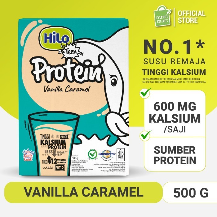 

Hilo Teen Vanilla Caramel 500Gr - Susu Tinggi Kalsium