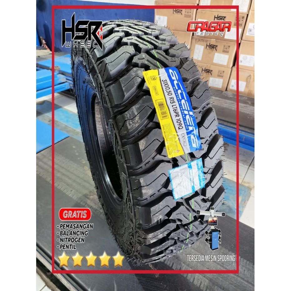 BAN MOBIL 31X10,5 R15 ACCELERA MT-01 31 10,5 RING 15 BAN PACUL