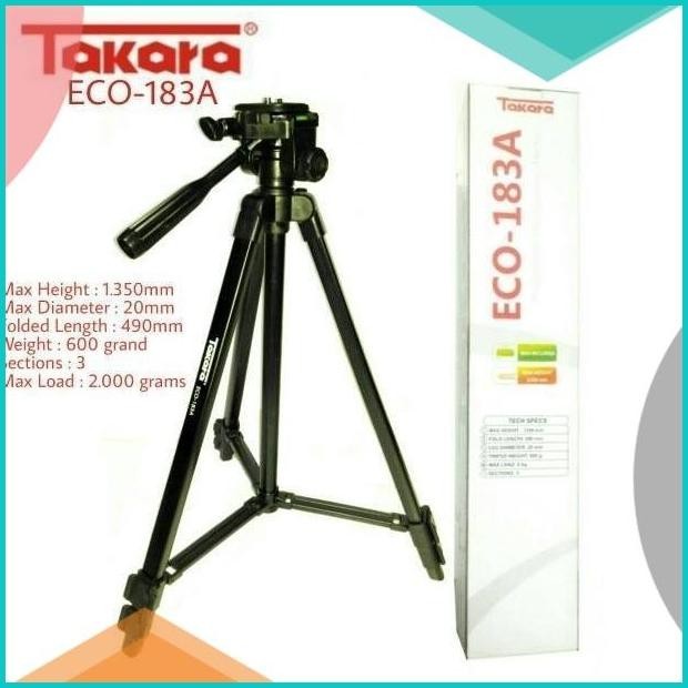 Tripod Takara 183A tinggi 1.4 Meter 19F3B2024 limited stock