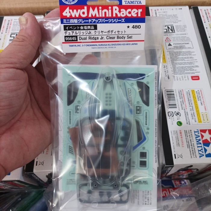 Tamiya 95645 dual ridge jr clear body set polycarbonate