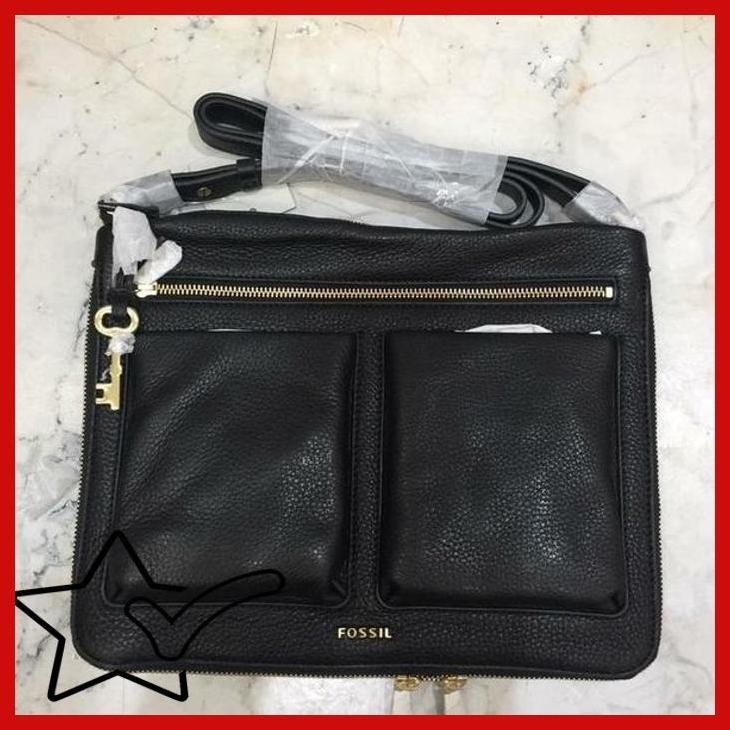 [HMBL] NEW TAS WANITA IMPORT FOSSIL PIPER SMALL CROSSBODY BLACK ASLI ORIGINAL