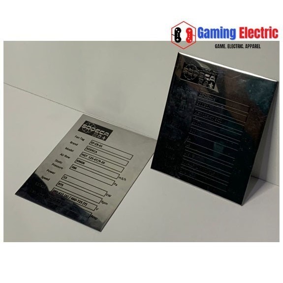 

BARANG TERLARIS name plate panel / Name Tag Stainless Ukuran Custom 1