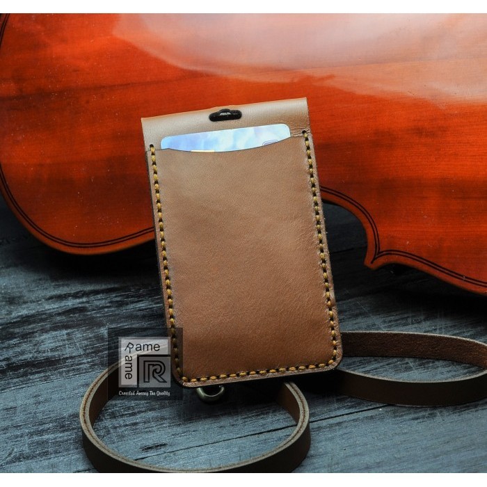 

BARANG TERLARIS Id Card Name Tag Holder Multifungsi Dompet Kulit Asli