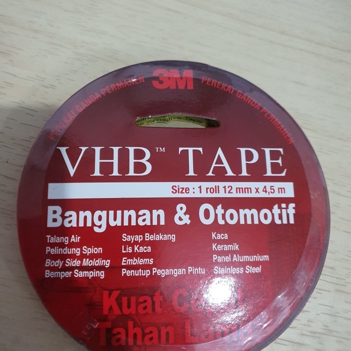 

Double Tape VHB 3M ORIGINAL 12mm x 4.5mm Busa Perekat