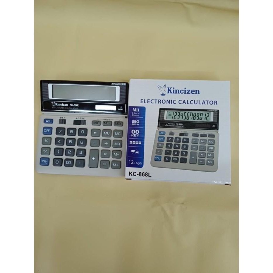

Kalkulator Kincizen Type Kc 868 - Calculator Kincize 12 Digit 868 L