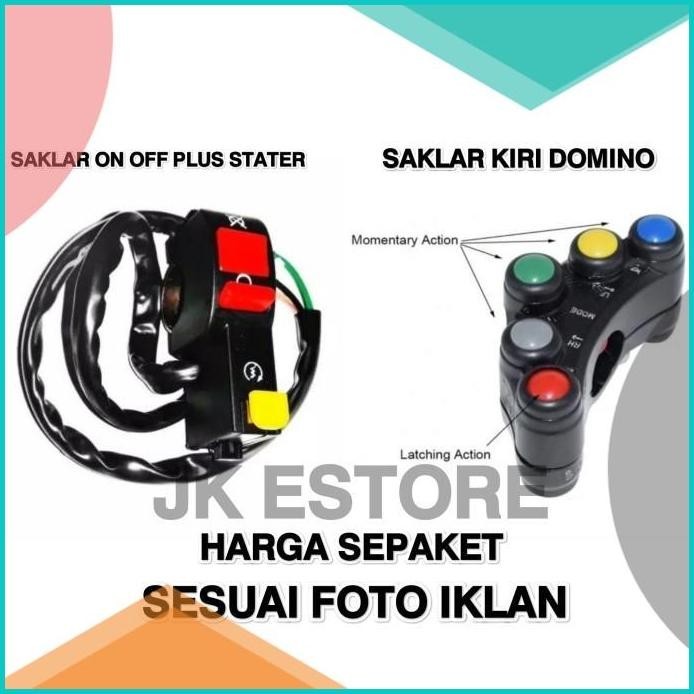 Saklar Kiri Domino 5 Tombol & Saklar kanan On Off Plus Stater 19F3B202