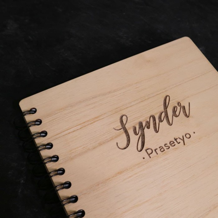 

Wooden Notebook Size A6 Buku Tulis Notes Kayu