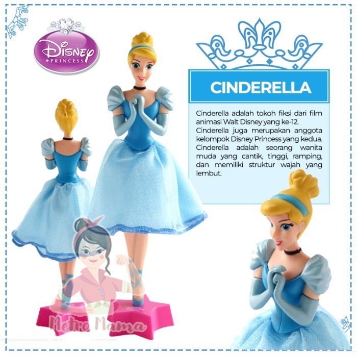 

Pulpen Miniatur 3D Putri Disney Fairy Tale Princess Figure Original