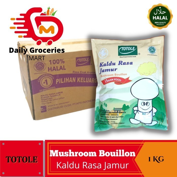 

Kaldu Jamur TOTOLE Kaldu Rasa Jamur - Bumbu Penyedap Rasa Non MSG 1Kg