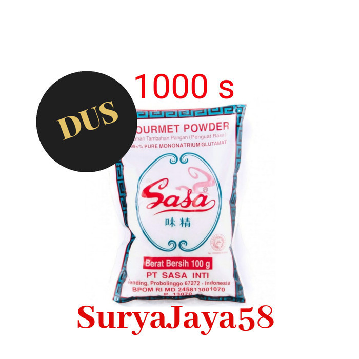 

Penyedap Rasa/ Micin/MSG/Vetsin Sasa 1000s Dus/Kartonan