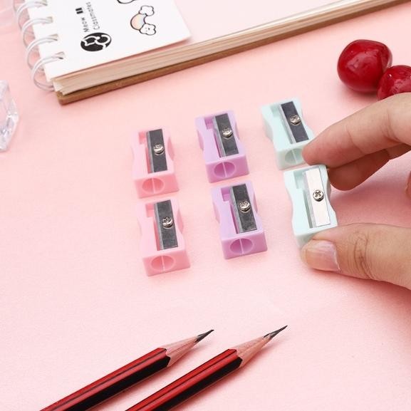 

mini pensil sharpener macaron color / rautan asahan kecil warna pastel macaron q59
