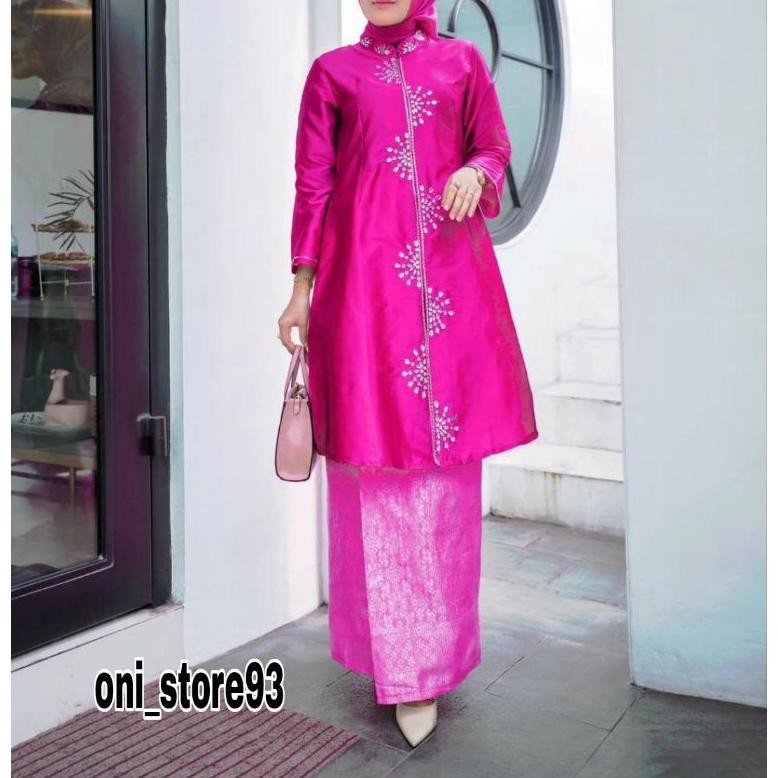 Tunik Tafeta Payet / Atasan Kebaya Kurung Melayu