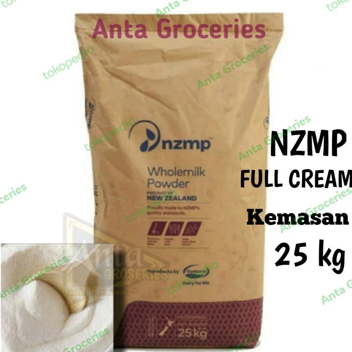 

Susu Nzmp Full Cream 25 Kg Susu Bubuk Fullcream 25Kg Wholemilk Powder