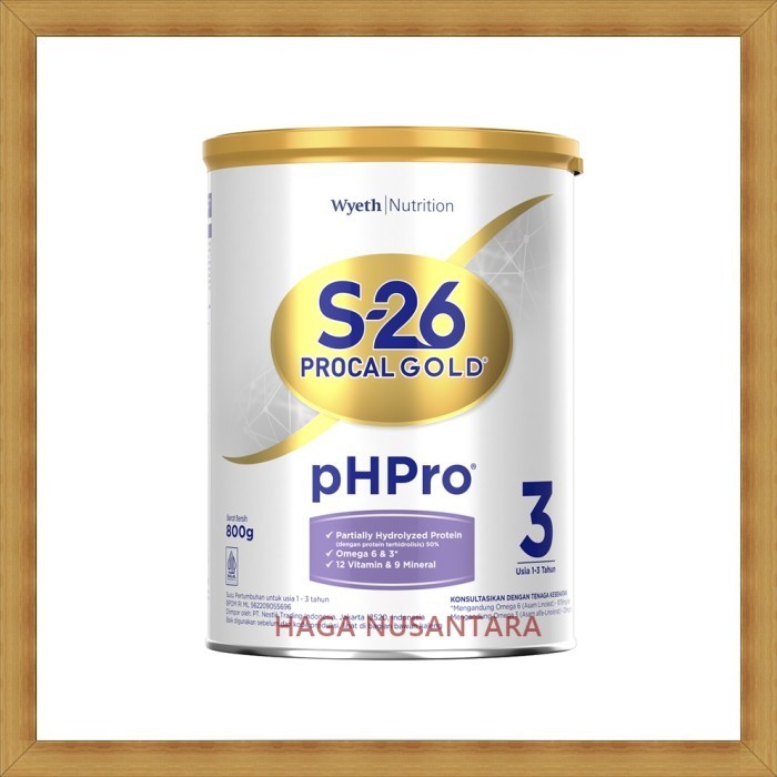 

S26 Procal Gold Phpro Ph Pro Tahap 3 (Usia 1-3 Tahun) 800Gr