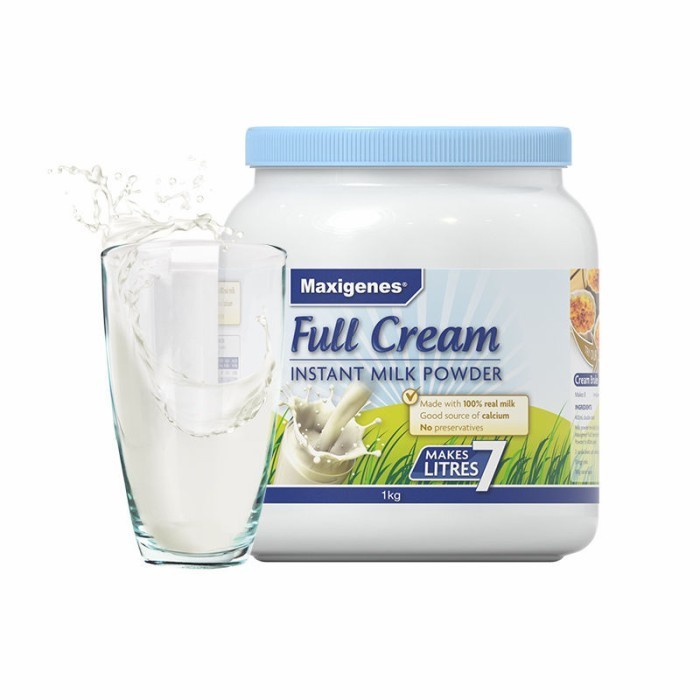 

Maxigenes Full Cream Instant Milk Powder Susu Bubuk 1Kg
