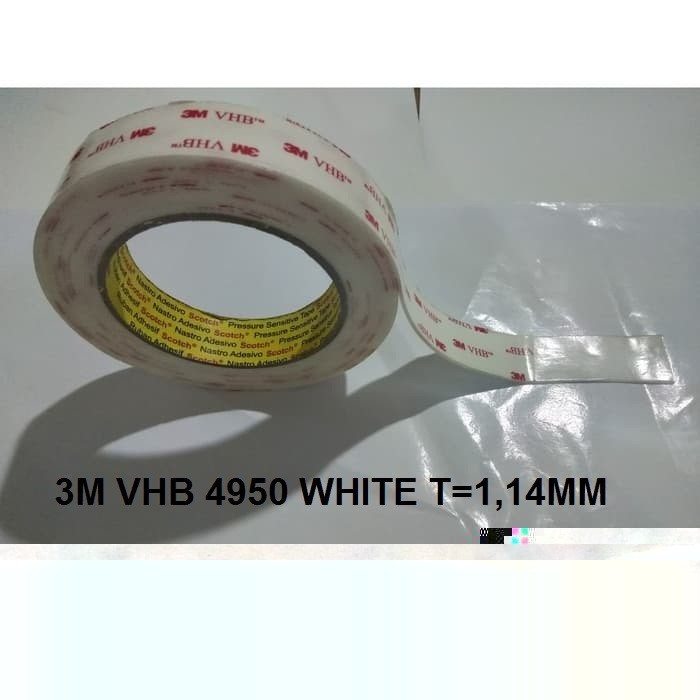 

HOT PROMO 3M 4950 VHB White 12MM x 4,5M