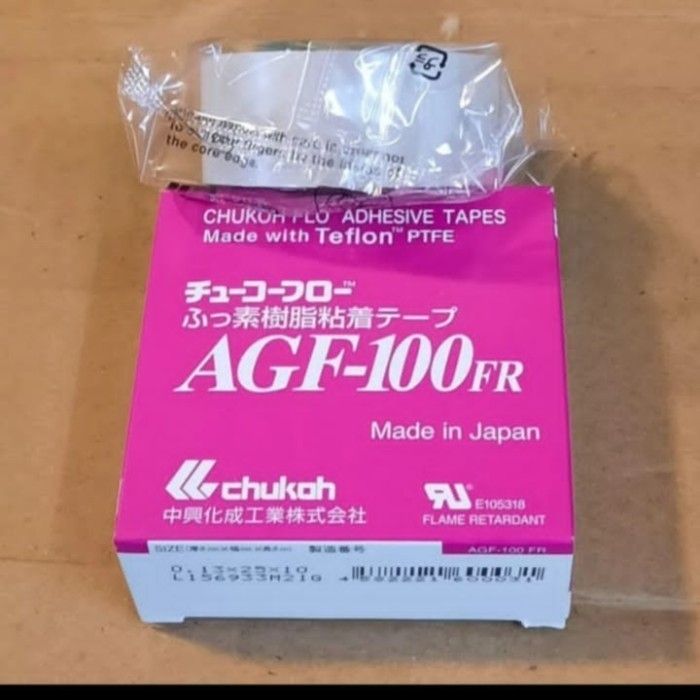 

Teflon tape chukoh AGF 100 FR-0.13 x 25 mm x 10 M-Isolasi tahan panas HOT PROMO