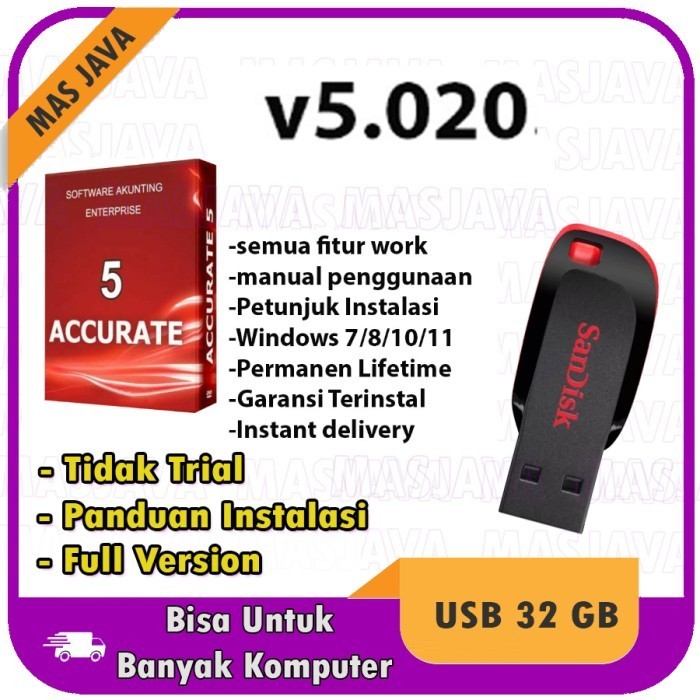 

USB Flashdisk - Accurate 5 Enterprice / Program Akuntansi