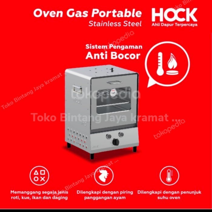 OVEN GAS PORTABLE HOCK STAINLESS STEEL HO-GS 103