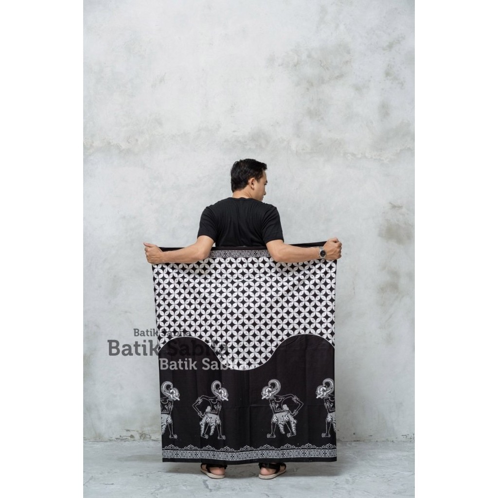 Promo KAIN SARUNG BATIK PRIA KATUN MOTIF WAYANG UKURAN DEWASA ASLIPEKALONGAN - Benowo Putih Terbaru 
