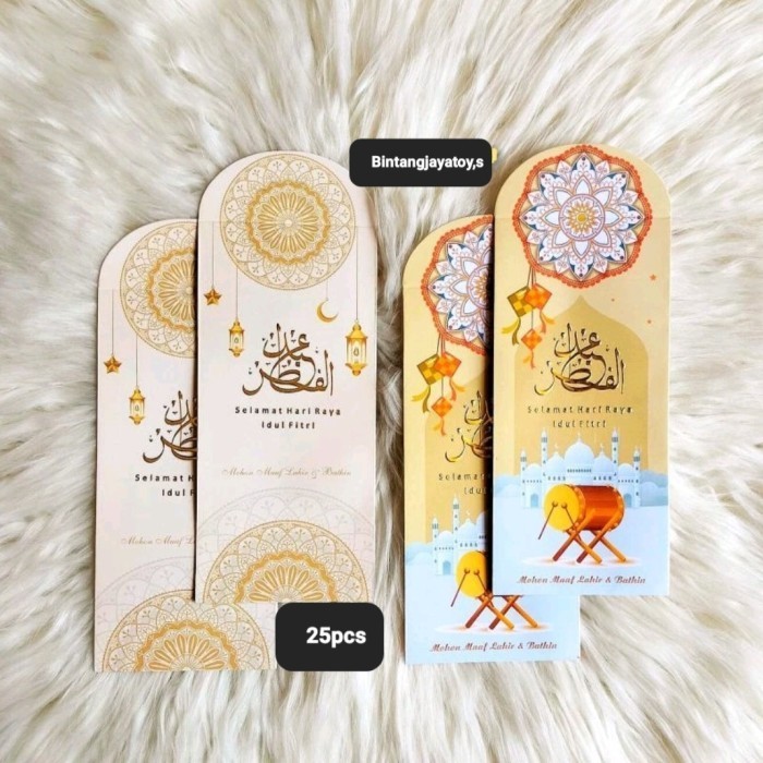 

Terlaris AMPLOP LEBARAN Panjang karakter Muslim Embos 1 pak isi 25 Lembar SALE