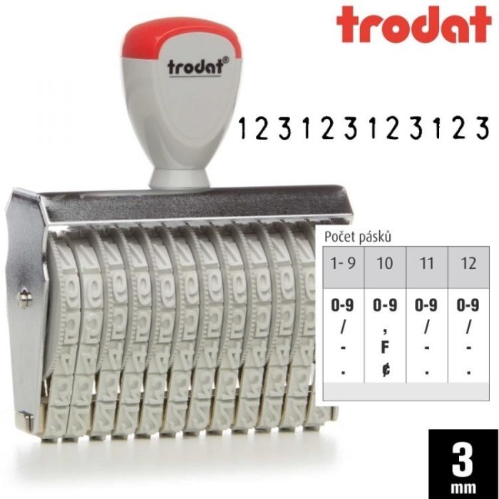 

Terlaris Stempel Angka 12 Digit Trodat 15312 Ukuran 3mm 12 Digit SALE