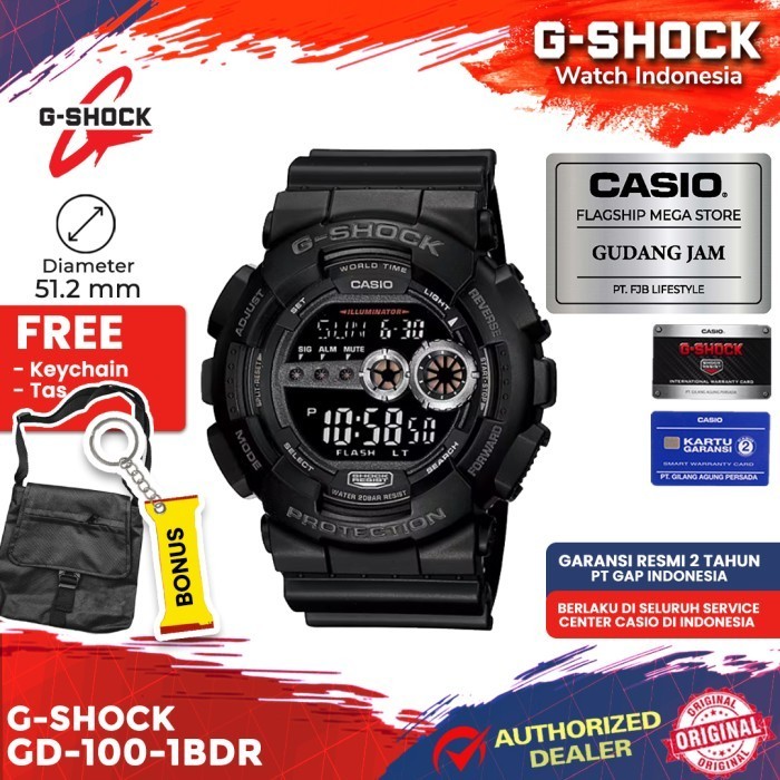 G-Shock Gshock Gd-100-1Bdr Gd-100-1B Gd-100 Gd100 Gd 100