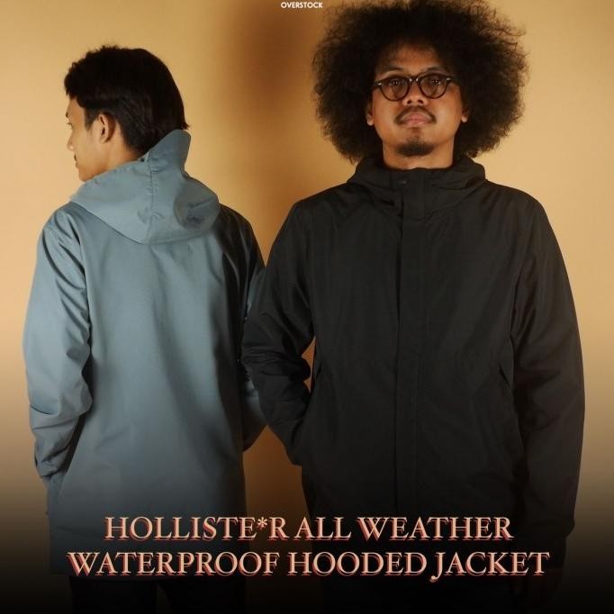 HOLLISTE*R ALL WEATHER WATERPROOF HOODED JACKET SYARIFAHKHANSA17