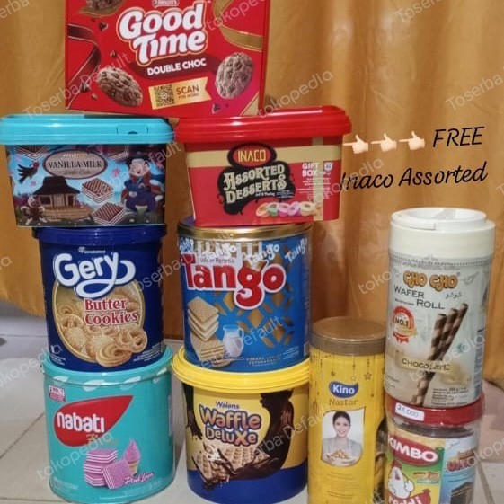 

Kualitas terbaik] [Buy 9 Get 1 Free Inaco] Paket Kue Kaleng Lebaran Tango Nabati Gery