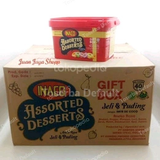 

{{{{{{] [1 KARTON = 12BOX @600Gram] Inaco Assorted Desserts mix puding+jeli