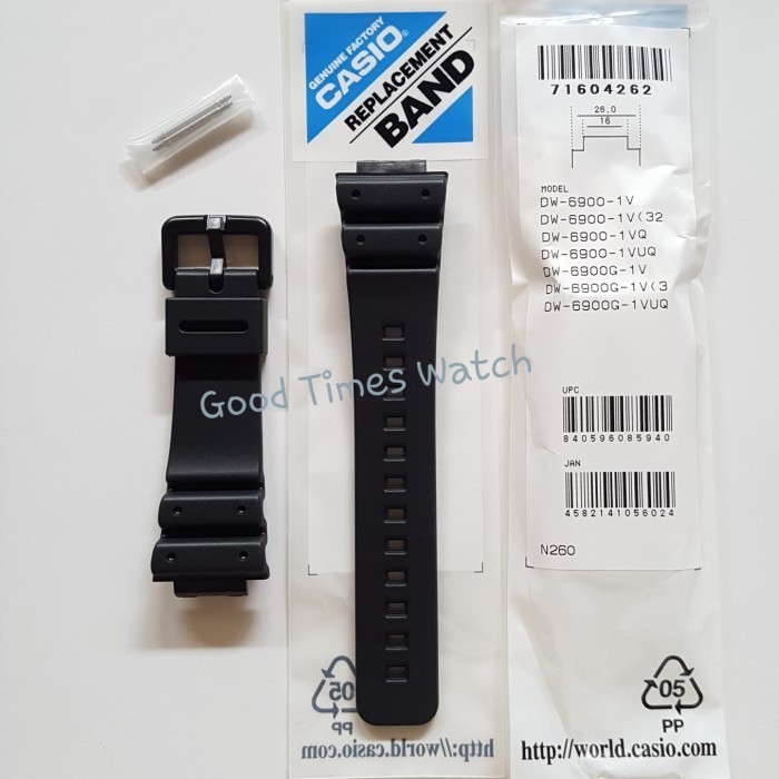 Strap G-Shock DW-6900 / DW-6900G / Casio Original