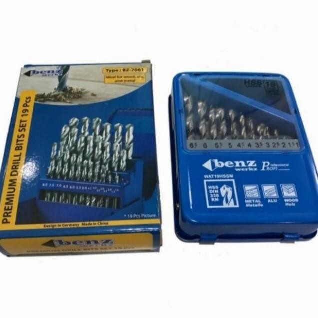 MATA BOR BESI SET 19PCS SETARA NACHI