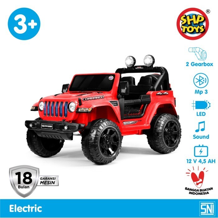 Mainan Anak Mobil Aki Jeep Commando - VOLTA 5088