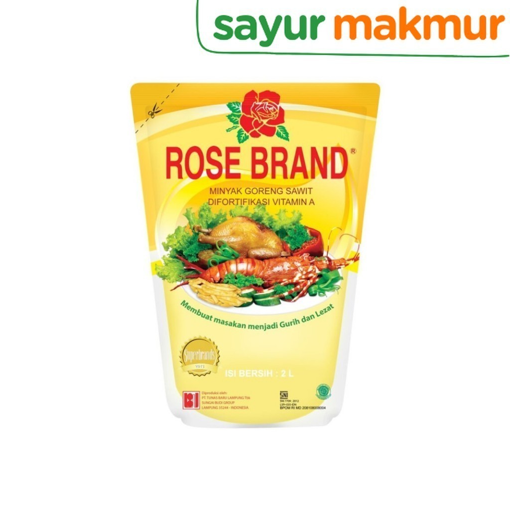 

Rose Brand Minyak Goreng Pouch Harga Promo 2 liter Sayurmakmur