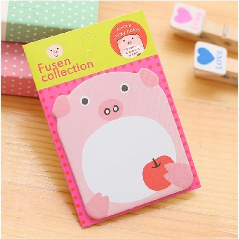 

(A93) sticky notes motif hewan* tempelan kertas catatan memo note karakter aniimal mini book