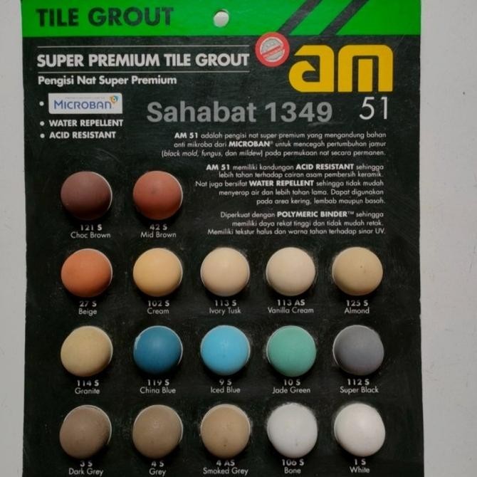 Am 50 Nat Tile Grout Keramik 1 Kg Oker Semen Nat