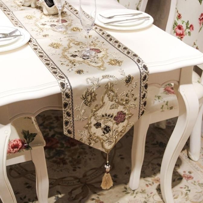 Taplak Meja Panjang 3,5 Meter Mewah / Table Runner Tassel 1904
