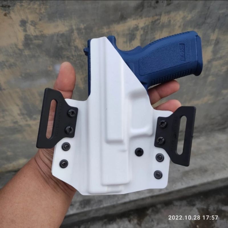 Sarung Holster HS9 Putih Limited Sarung HS OWB Ring Merah